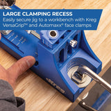 Kreg K4 Pocket Hole Jig - Adjustable, Versatile Jig for Strong Joints - Create Perfect, Rock-Solid Joints - Easily Adjustable Drill Guides - For Materials 1/2" to 1 1/2" Thick