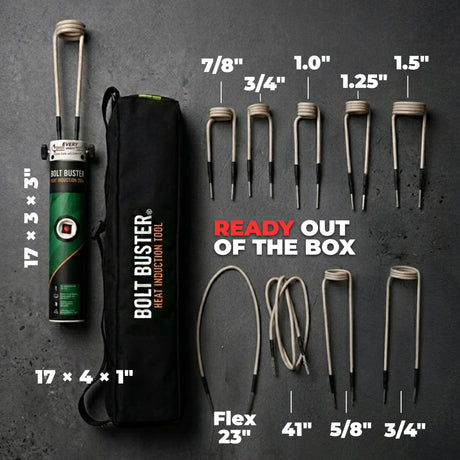 Bolt Buster BB2X-ACC High Power Heat Induction Tool with Advanced Coil Kit